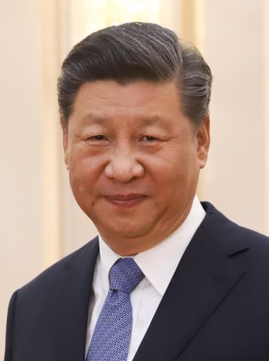 Portrait of Chinese leader Xi Jinping