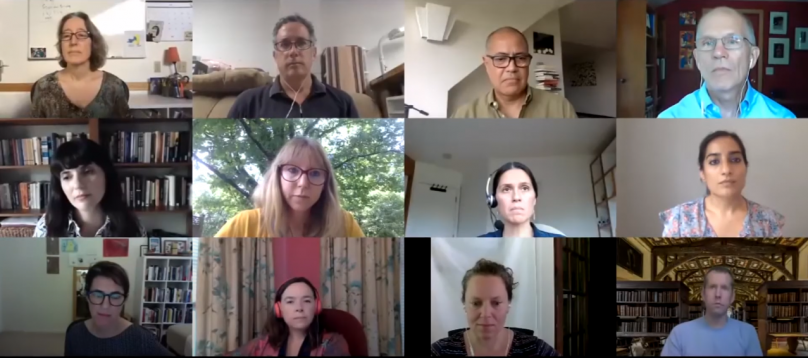 Grid of video participants