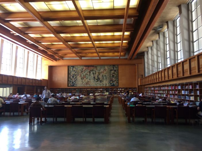 Reading Room Inside the Portuguese National Library