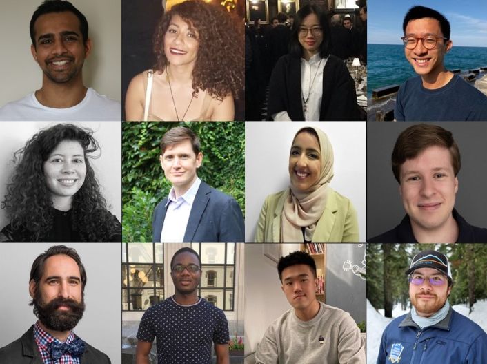 photos of 12 reppy fellows spring 2022 in grid