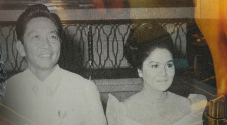 A picture of Ferdinand and Imelda Marcos.