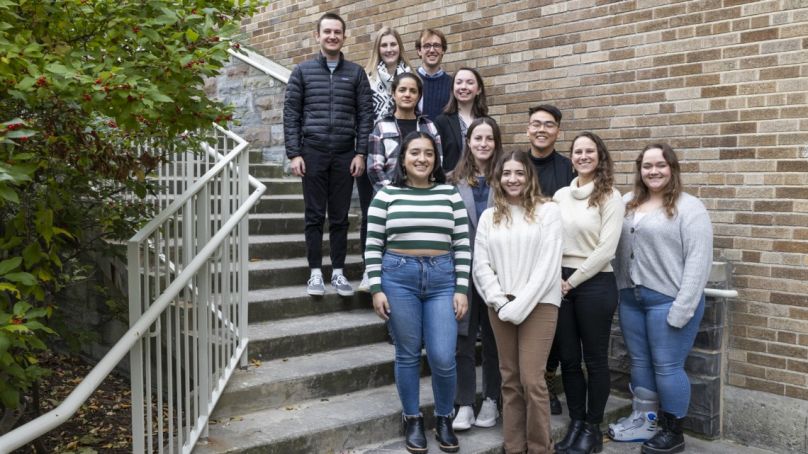 The 11 Cornell students who will be helping delegations at COP27 in Egypt re: climate change.