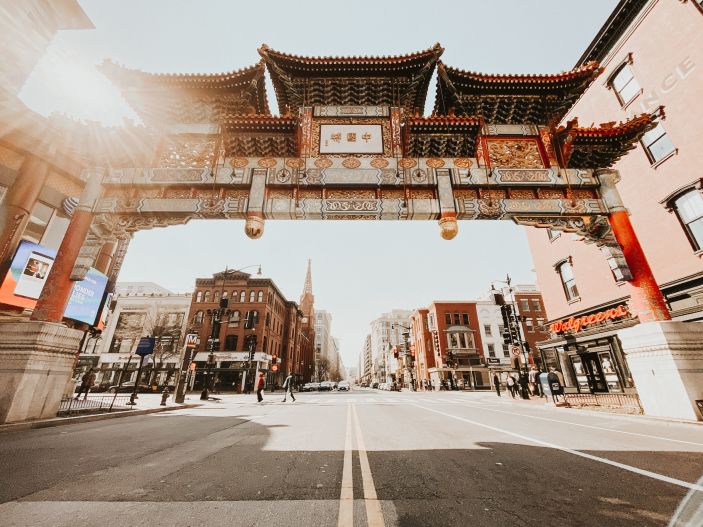 Friendship Arch in Chinatown of Washington DC