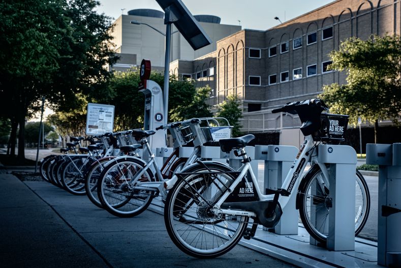 eBike parking station for public transport