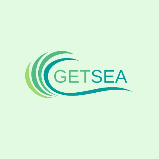 The GETSEA logo on a pale green background.