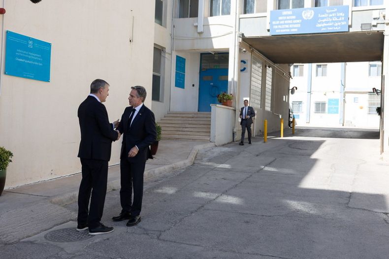 Secretary Blinken Meets With UNRWA Commissioner-General Philippe Lazzarini