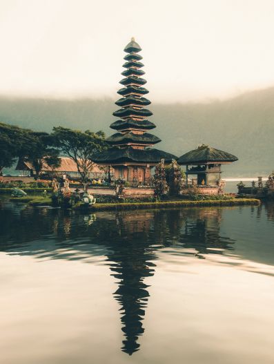 A Balinese temple.