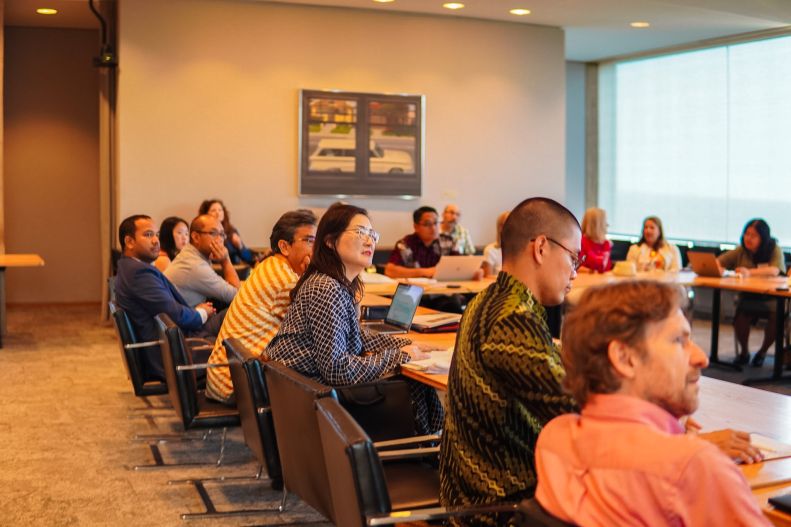 A view of the attendees during the conference.