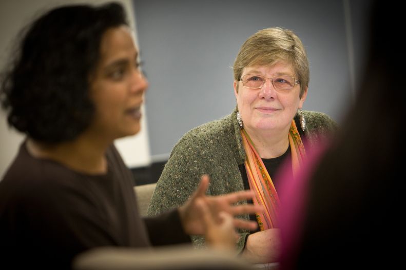 Debra Castillo teaching