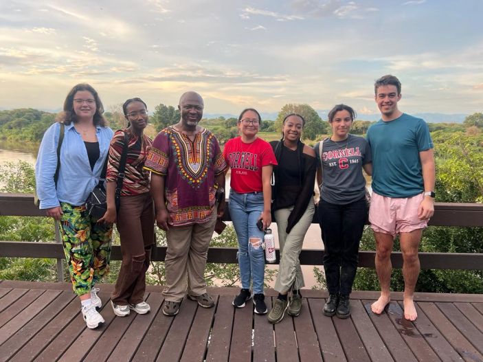 Global internship students in Zambia 