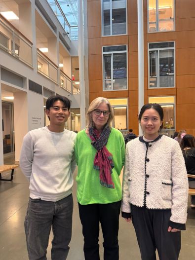 A photo of Mutty and Carrie with Ashley Thompson. 