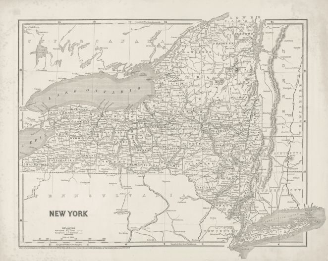 New York State map