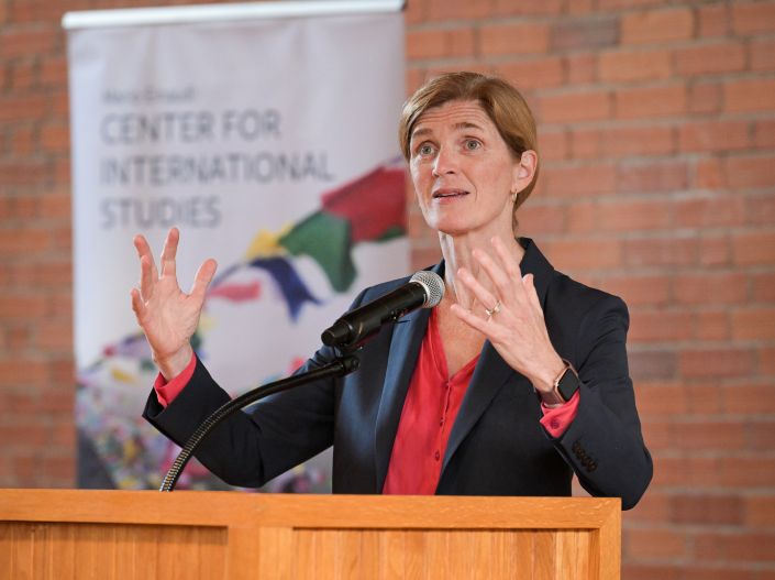 Former USAID administrator Samantha Power gave the 2026 Bartels lecture.