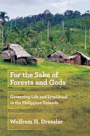 The cover of the book "For the Sake of Forests and Gods"