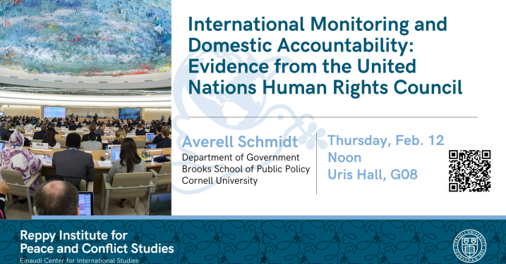International Monitoring and Domestic Accountability: Evidence from the United Nations Human Rights Council
