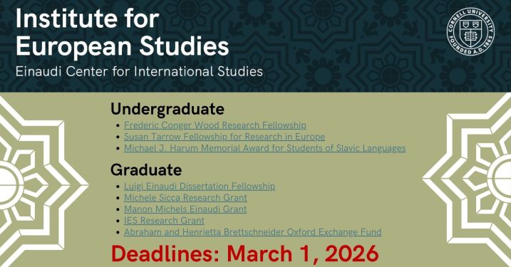 IES Student Funding Deadlines SP26