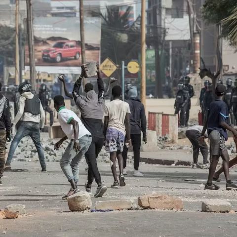 Clashes erupted in Senegal in June 2023. Annika Hammerschlag/Anadolu Agency via Getty Images