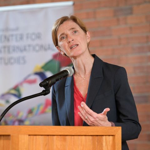 Former USAID administrator Samantha Power gave the 2026 Bartels lecture.