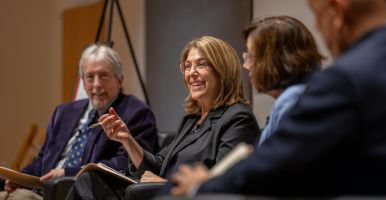 Panel of Cornell democracy experts joined Klein after Bartels lecture, Oct. 23, 2024